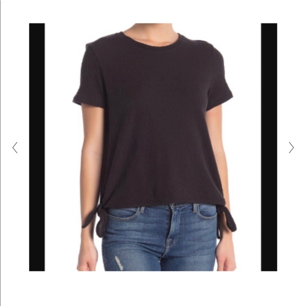 Madewell Black top With Ties at Waist SZ-S
